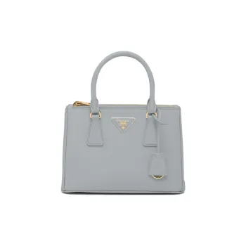 PRADA Galleria Killer Bag Leather Shoulder Bag Crossbody Bag Handbag Small Size Women's Cornflower Blue