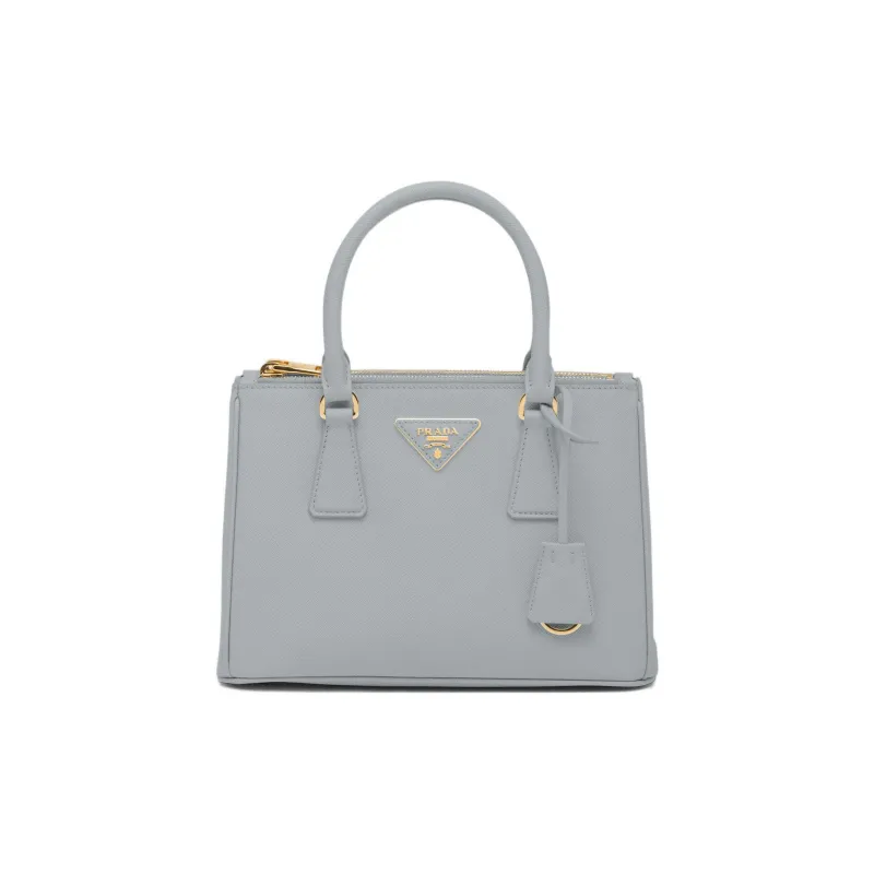 PRADA Galleria Killer Bag Leather Shoulder Bag Crossbody Bag Handbag Small Size Women's Cornflower Blue-0