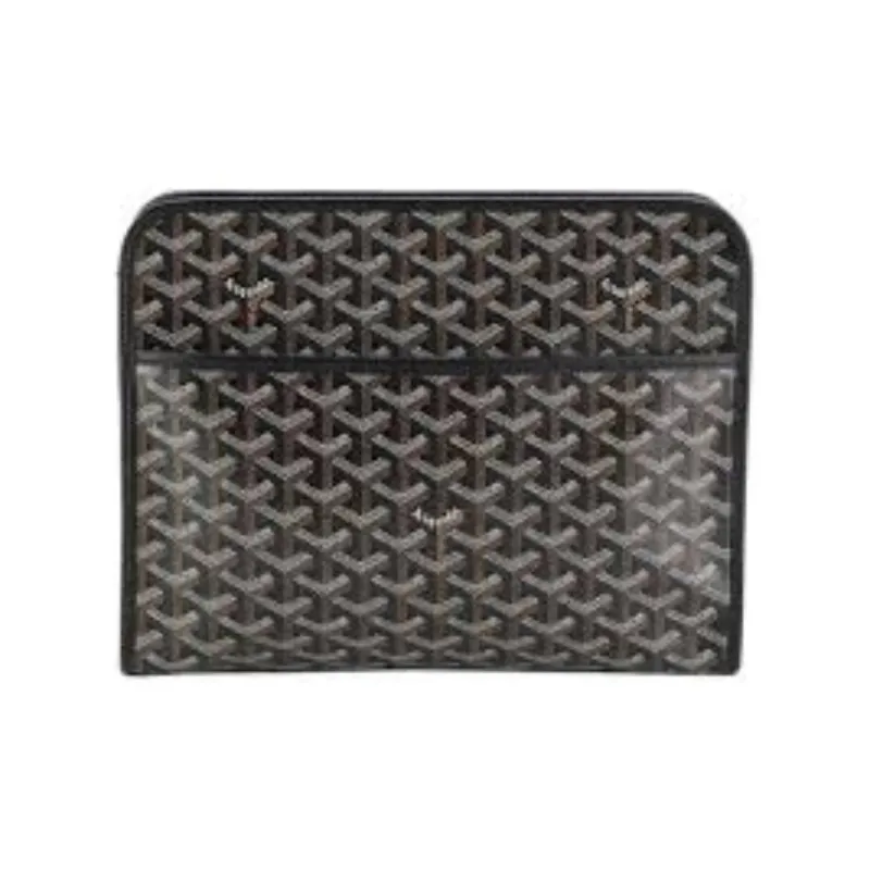 GOYARD JOUVENCE Canvas With Leather Travel Storage Bags Handheld Toiletry Bags Medium Size Unisex Black-1