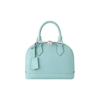 LOUIS VUITTON Alma Epi Leather Shoulder Bag Crossbody Bag Handbags Small Size Women's Light Blue