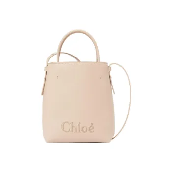 Chloe Shiny Calfskin Handbag Shoulder Bag Crossbody Bag Mini Women's Pink