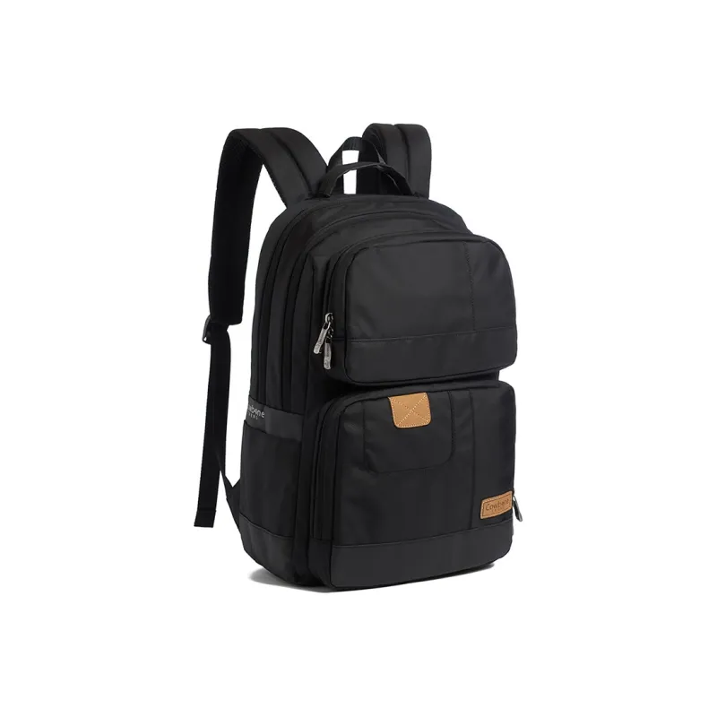 COWBONE Polyester Laptop Bag Medium Size Unisex Cool Black-1