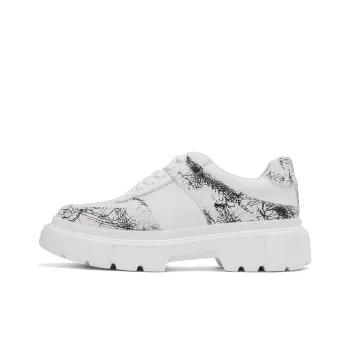AOKANG Platform Shoes 3cm Women's White Black
