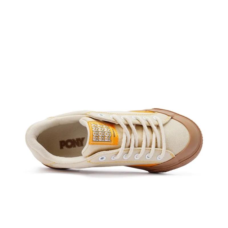 PONY WINNER Low Top Skateboard Shoes Unisex Beige-3