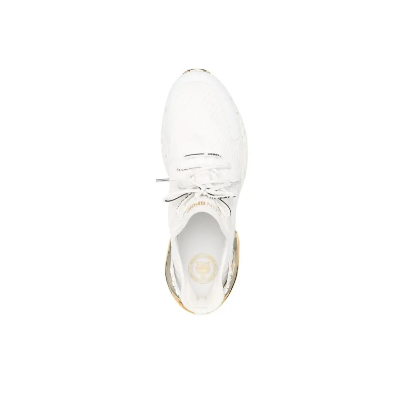 PHILIPP PLEIN Cushioning Low Top Sports Casual Shoes Men's White Gold-2