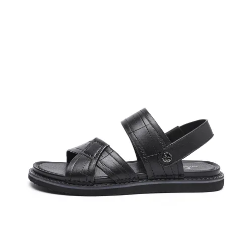 TRUMPPIPE Beach Sandals Men Black