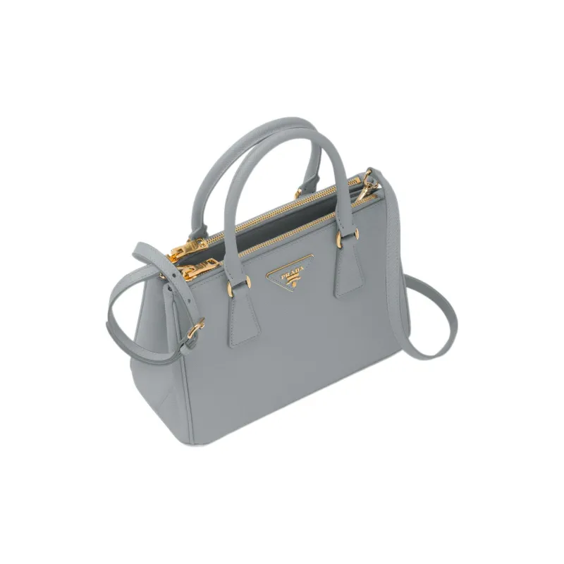 PRADA Galleria Killer Bag Leather Shoulder Bag Crossbody Bag Handbag Small Size Women's Cornflower Blue-1