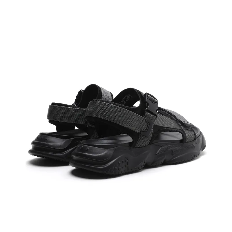 ELLE HOMME Stylish Sandals Men's Black-3