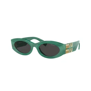 MIU MIU Irregular Shape Sunglasses Women's Green
