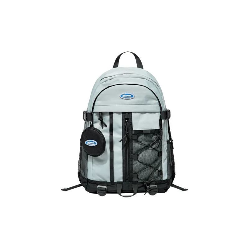 WINNER Polyester Backpack Large Size Unisex Ecru/Light Gray/Light Blue-19