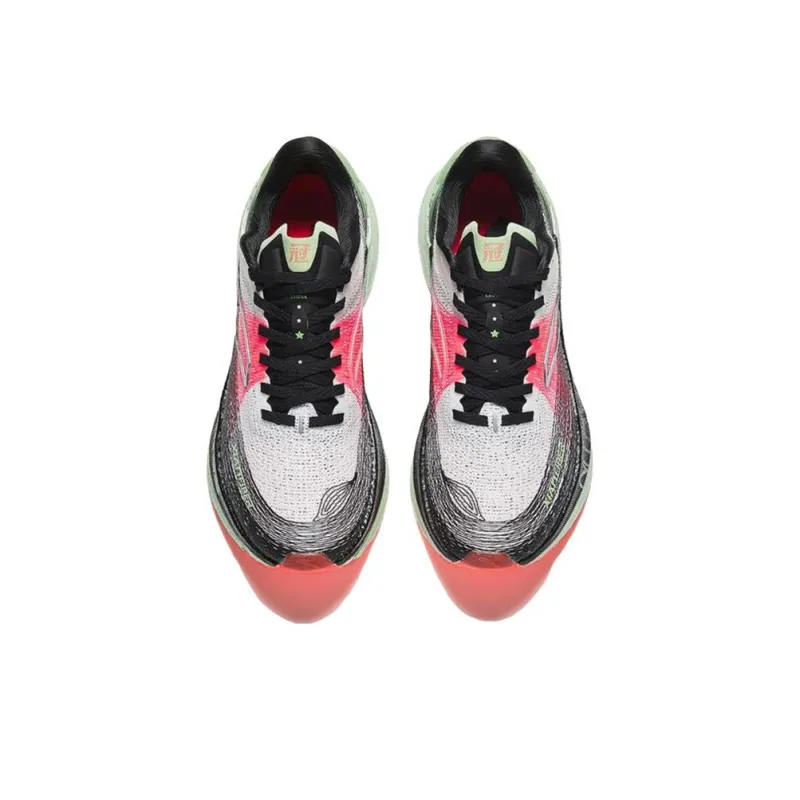 Anta Champion Series Abrasion Resistant Low Top Running Shoes Men's Black Pink Blue-2