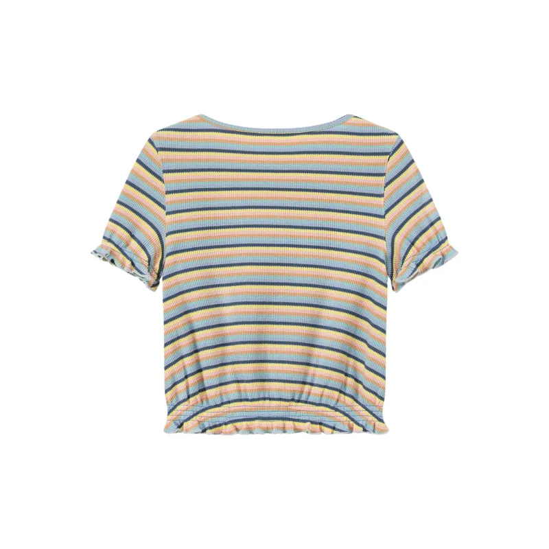 CHUU Cropped Coats Women's Blue Stripes Pattern-1
