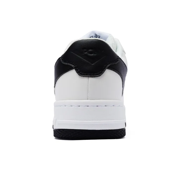 PONY Lighting Cushioned Slip Resistant Low Top Skateboard Shoes Unisex White Black-3