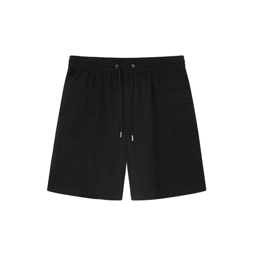 DAVID NAMAN Casual Shorts Men Black