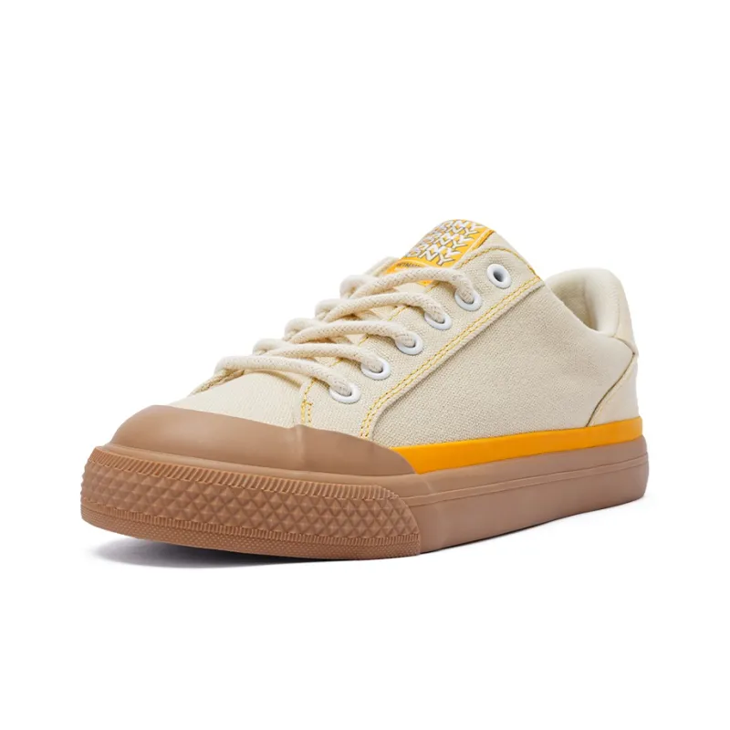 PONY WINNER Low Top Skateboard Shoes Unisex Beige-2