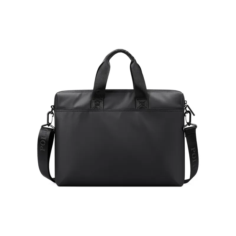 POLO Fabric Briefcases Large Size Men's Gray/Black-6