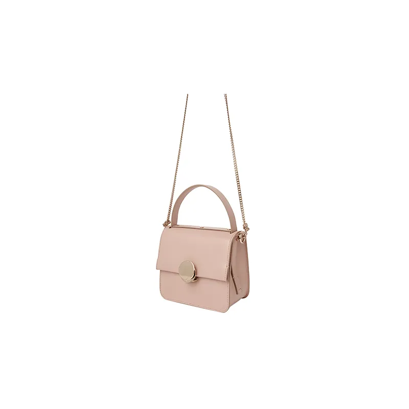 Chloe Calfskin Shoulder Bag Crossbody Bag Handbag Small Size Women's Pink-2