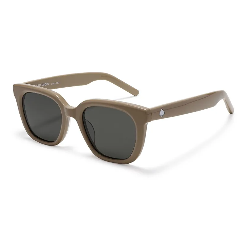 RIGHT SHOOP Plate Frame Square Sunglasses Unisex-4