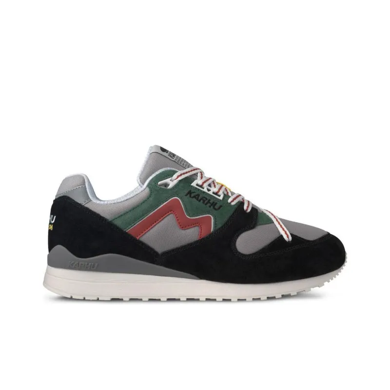 KARHU Synchron Classic Anti-Slip Wear-Resistant Low-Top Sports Casual Shoes Unisex Black Green Red-1