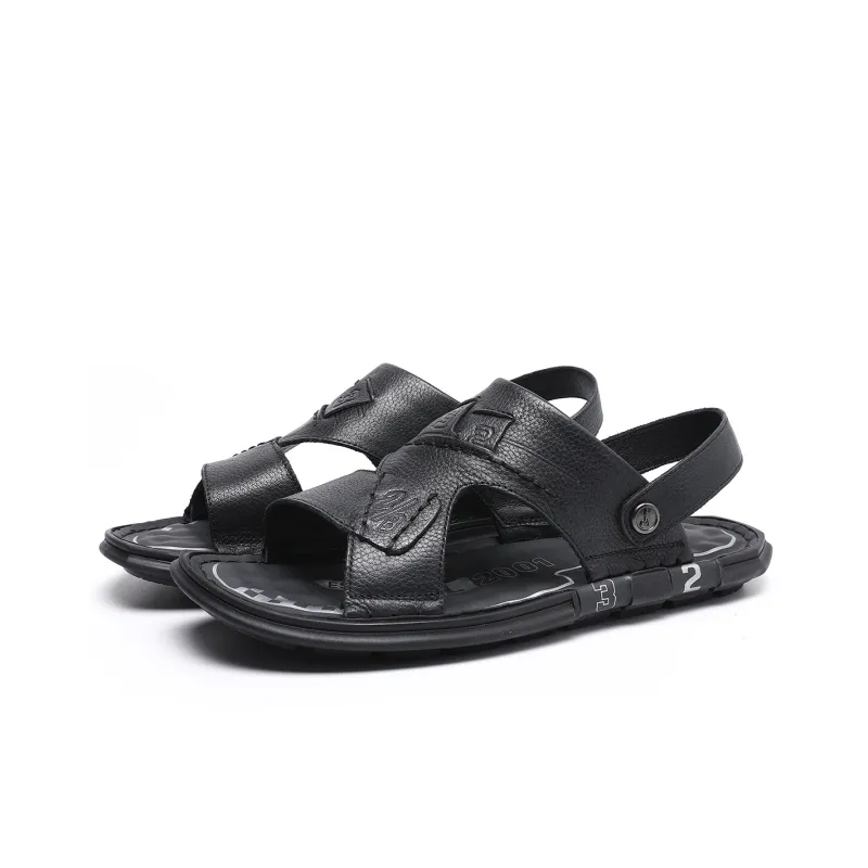 TRUMPPIPE Stylish Sandals Men's Black-3