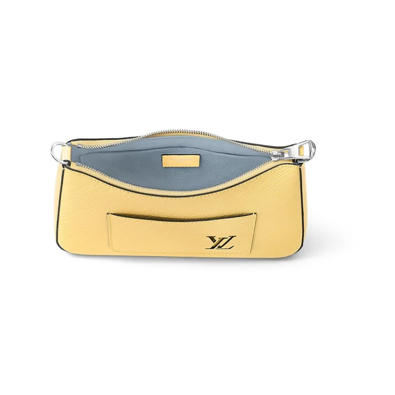 LOUIS VUITTON Cow Leather Handbag, Shoulder Bag Women's Yellow-2