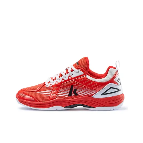 Kawasaki Badminton Shoes Unisex Low-Top Red