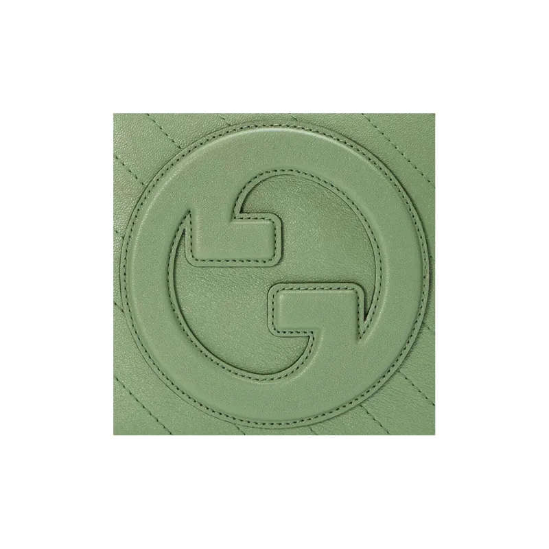 GUCCI Blondie Leather Crossbody Bag, Shoulder Bag Women's Green-7