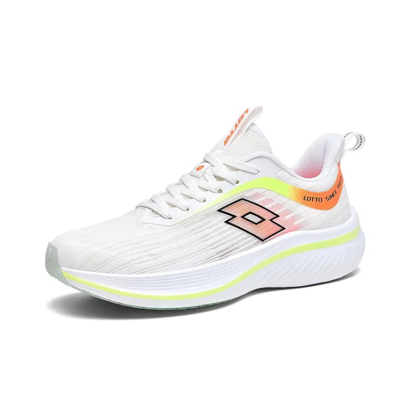 LOTTO Infinity Slip Resistant Low Top Carbon Plate Training Running Shoes Men's White-1