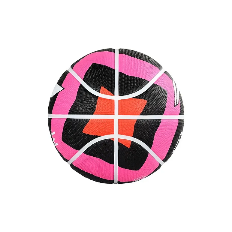 LiNing Rubber Basketball Black Pink Green Blue 5/7 Size Training Unisex-2