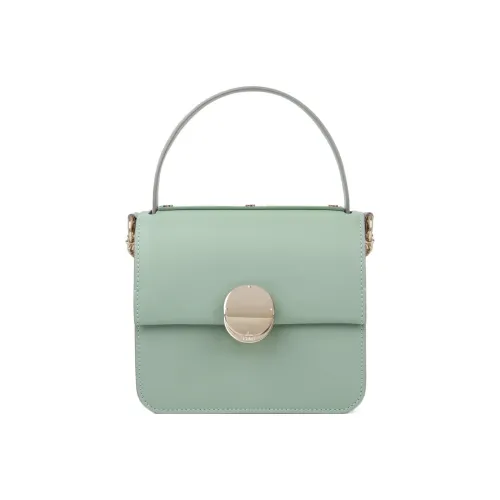 Chloe Calfskin Shoulder Bag, Crossbody Bag, Handbag Small Size Women's Green