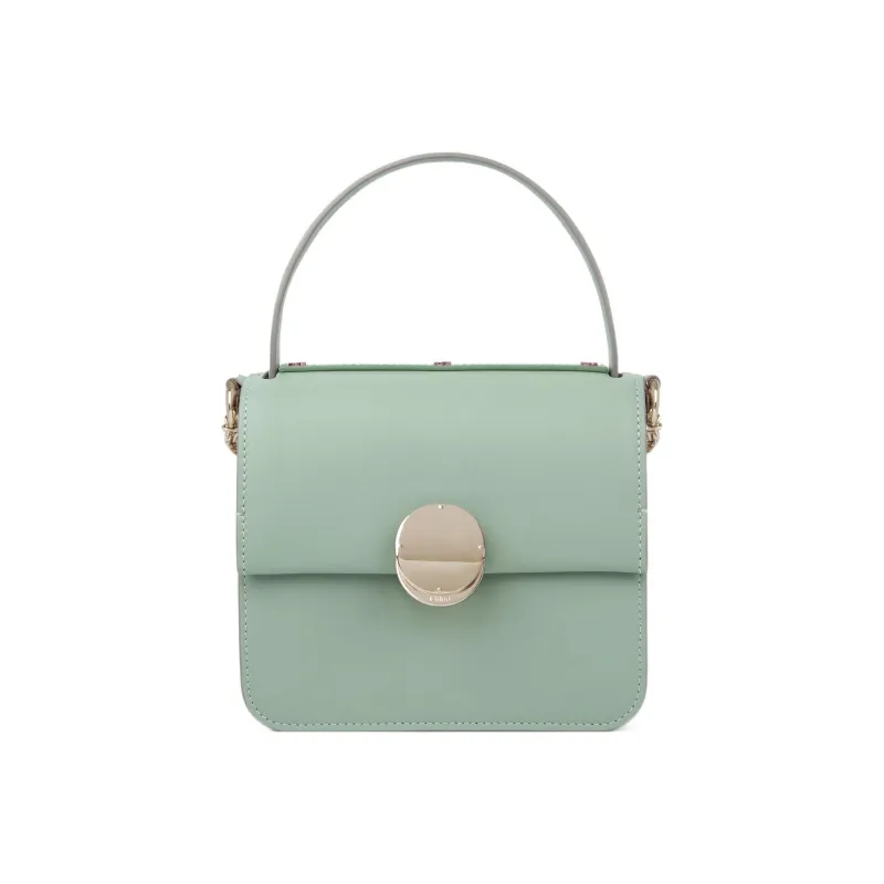 Chloe Calfskin Shoulder Bag, Crossbody Bag, Handbag Small Size Women's Green-0