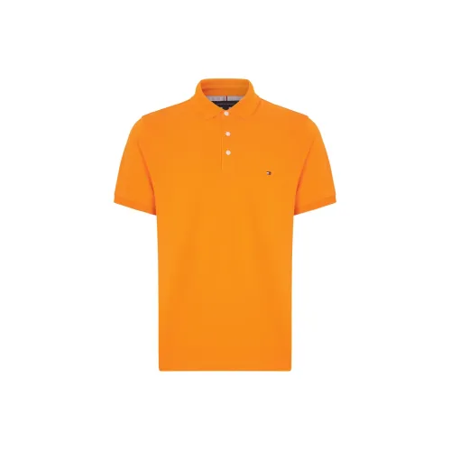 Tommy Hilfiger 1985 Series Polo Shirts Men Orange