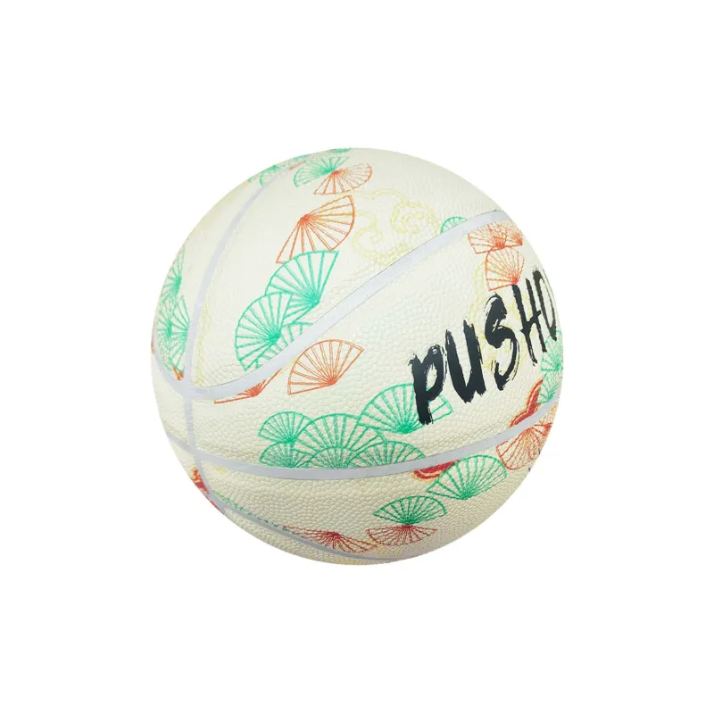 PUSHOVER PU Basketball White Size 7 Training Unisex-10