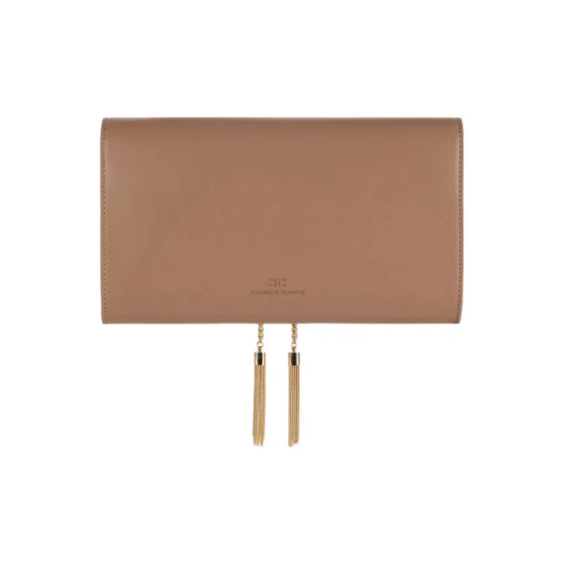 Elisabetta Franchi One Shoulder Crossbody Clutches Extra Large Women's Dove Gray-1
