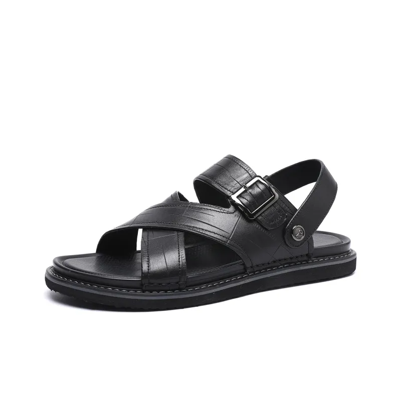 TRUMPPIPE Stylish Sandals Men's Black-1
