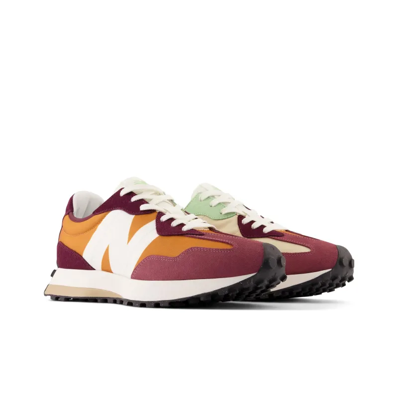 New Balance 327 Burgundy Orange-2