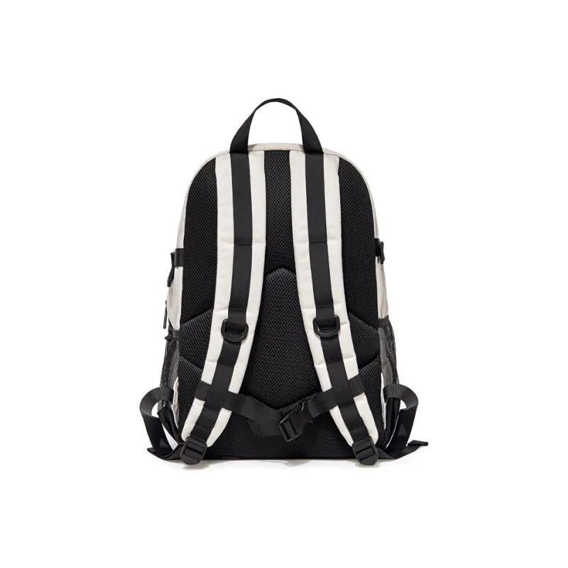 WINNER Polyester Backpack Large Size Unisex Ecru/Light Gray/Light Blue-10