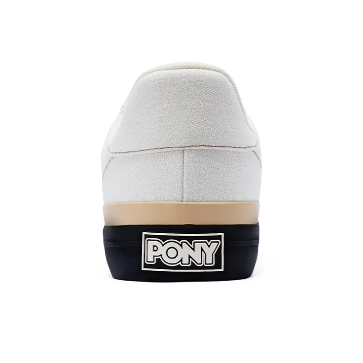 PONY Winner Coverage Anti Slip And Wear Resistant Low Top Skateboard Shoes Unisex White Black Orange-3