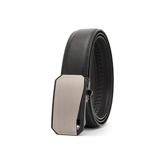 FREE RABBITⅡ Young And Middle Aged Belt Business Automatic Buckle Cow Leather Leather Belts Men's Width  3.5cm-14