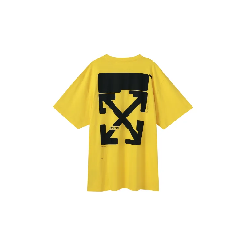 OFF WHITE SS21 T Shirt Men's Yellow-1