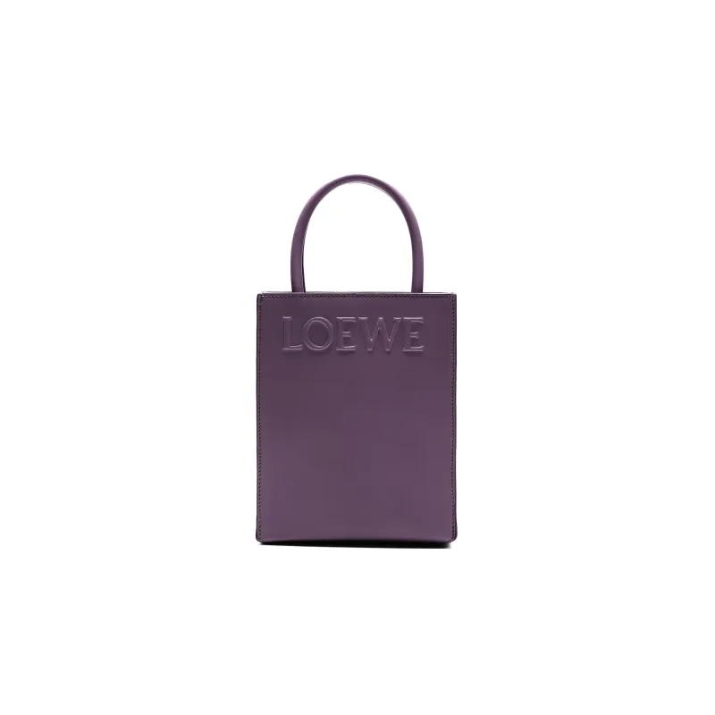 LOEWE Calfskin Tote Bag, Shopping Bag, Shoulder Bag, Crossbody Bag, Handbag Women's Purple-0