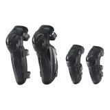 K50H50 (Black) Elbow & Knee Protector Four-Piece Set with CE Level 2 Certification