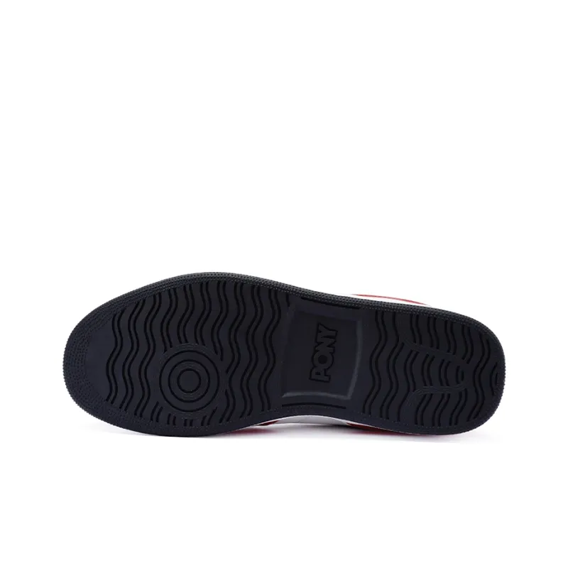 PONY Street Series Low Top Skateboard Shoes Unisex Red White-5