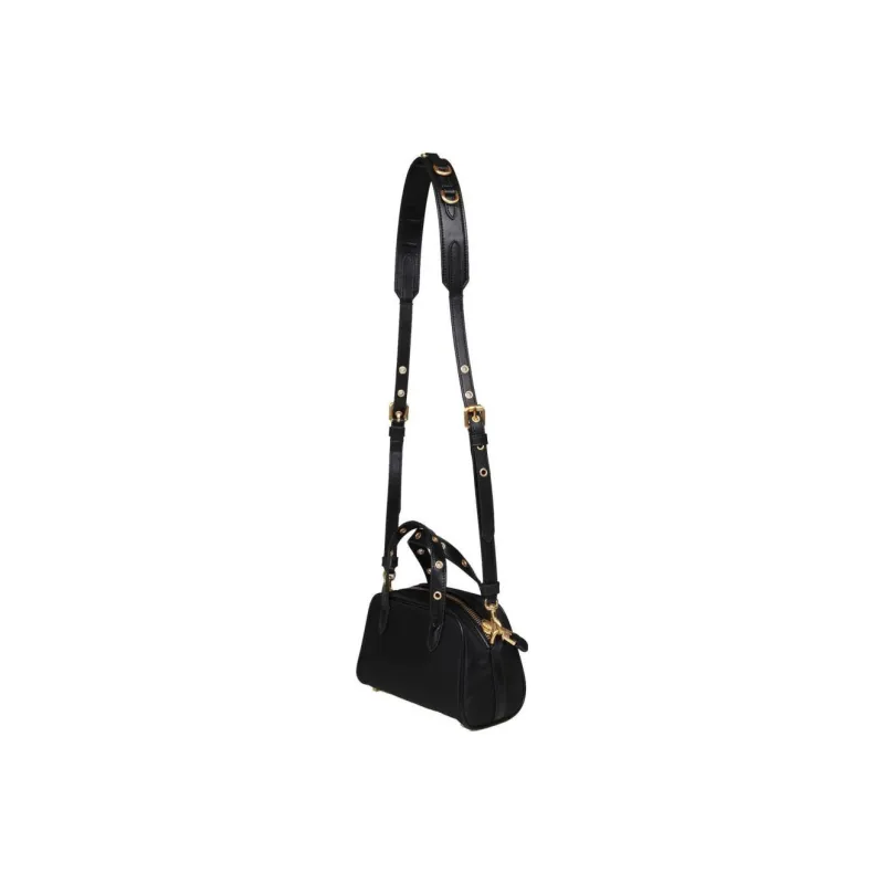 MOSCHINO Cotton Tote Bag Shopping Bag Shoulder Bag Crossbody Bag Handbag Women's Black-2
