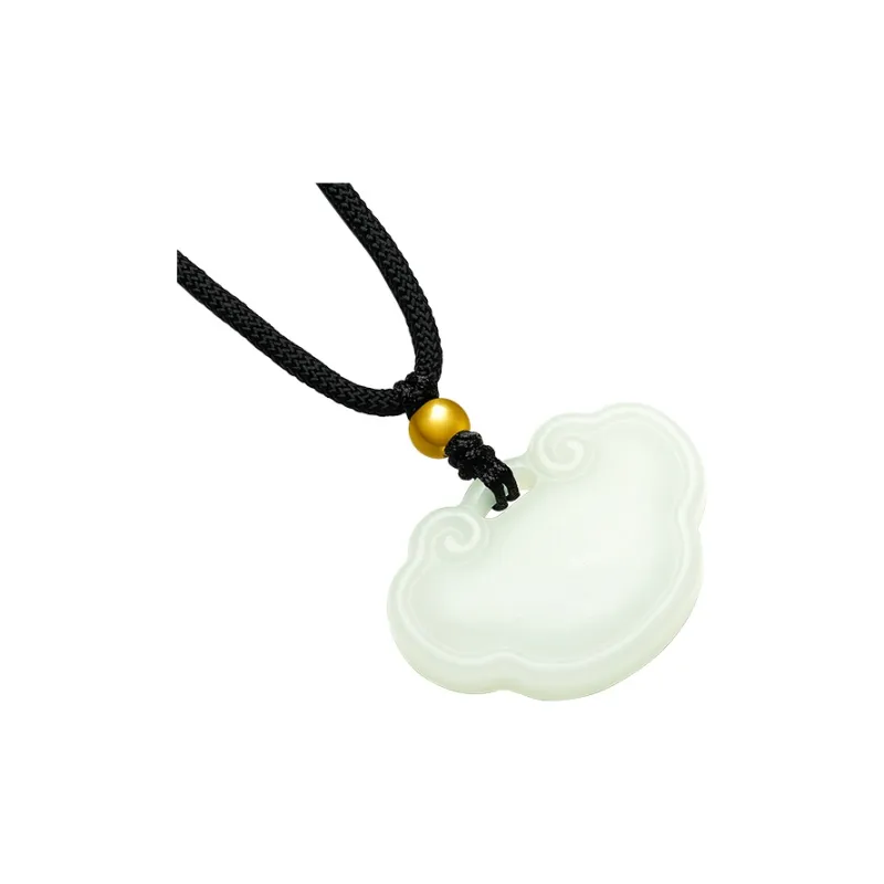 ZHOU LIU FU Hetian Jade Pendants Green Jade Unisex-2