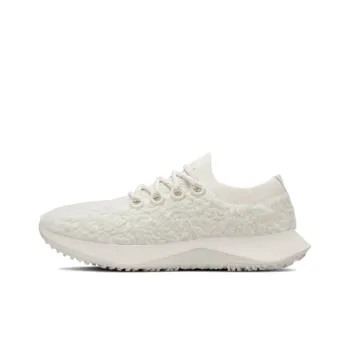 Allbirds Wool Dasher 2 Fluff Cushioned Slip-Resistant Abrasion-Resistant Low-Top Running Shoes Women's Natural White