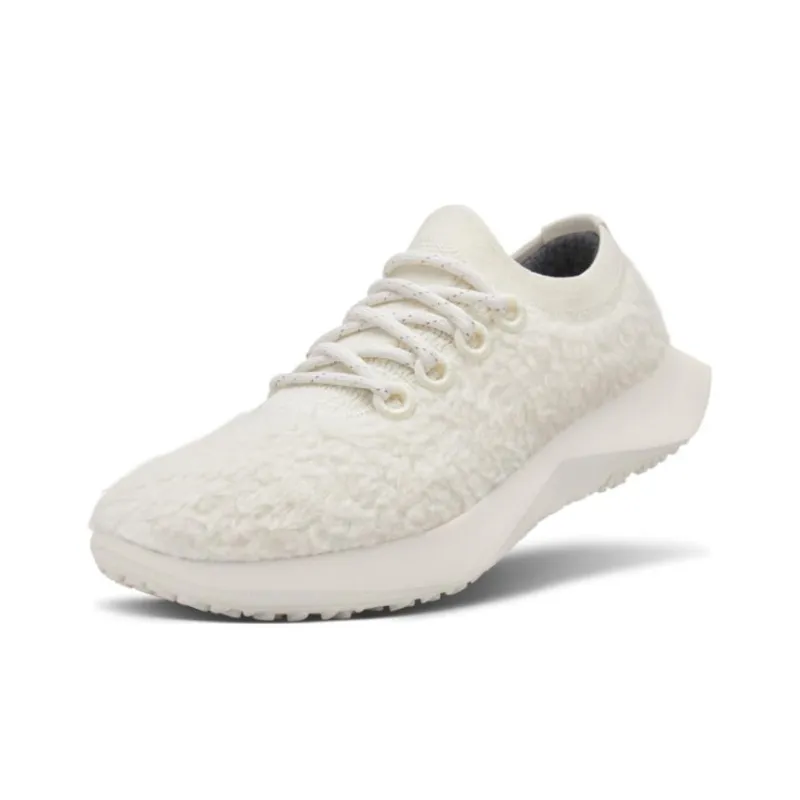 Allbirds Wool Dasher 2 Fluff Cushioned Slip-Resistant Abrasion-Resistant Low-Top Running Shoes Men's Natural White-1