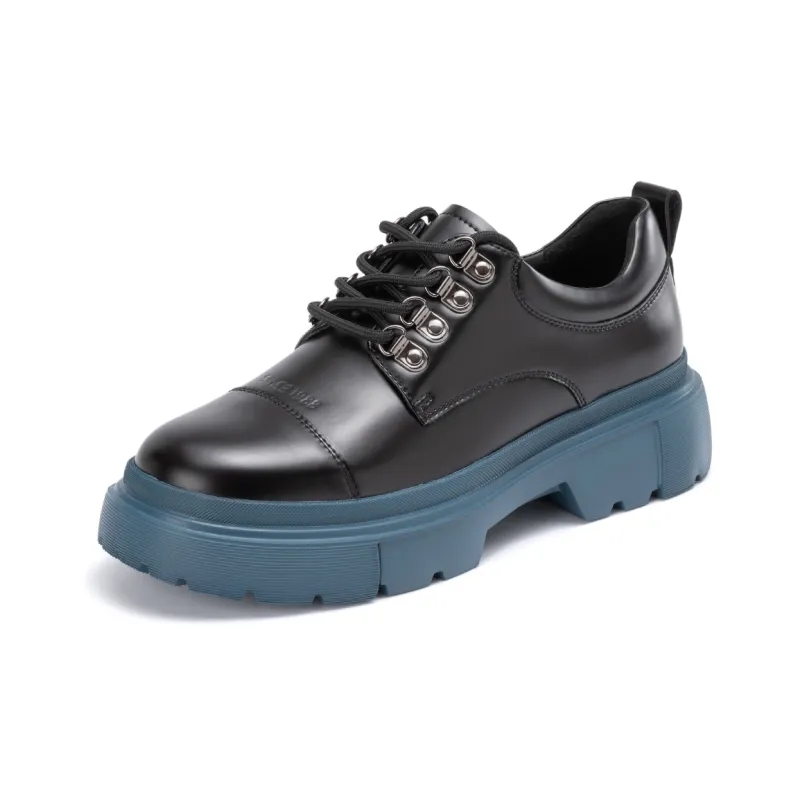 AOKANG Platform Shoes 4.1cm Women's Black Blue-1