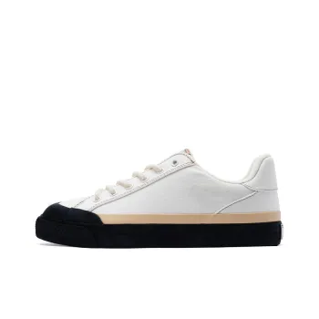 PONY Winner Coverage Anti Slip And Wear Resistant Low Top Skateboard Shoes Unisex White Black Orange