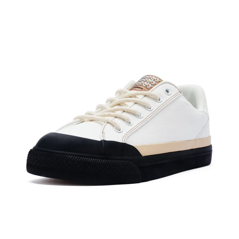 PONY Winner Coverage Anti Slip And Wear Resistant Low Top Skateboard Shoes Unisex White Black Orange-1